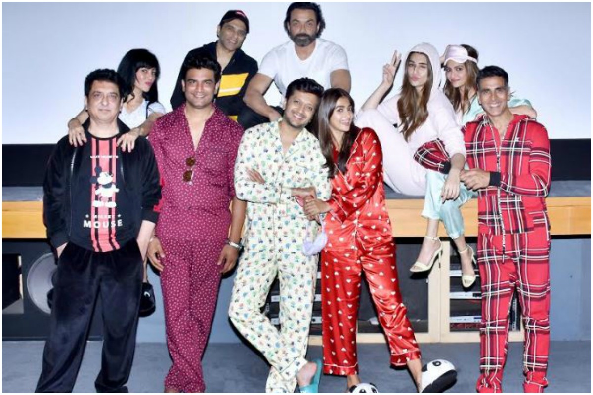 Housefull 4 cast hosts special screening with ‘Pyjama party’ theme