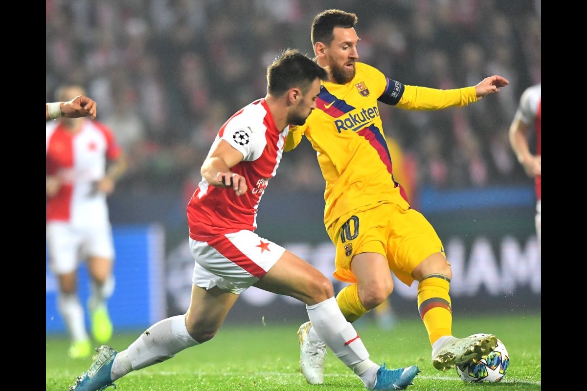 UEFA Champions League Update: Lionel Messi scores as Barcelona beat Slavia Prague 2-1