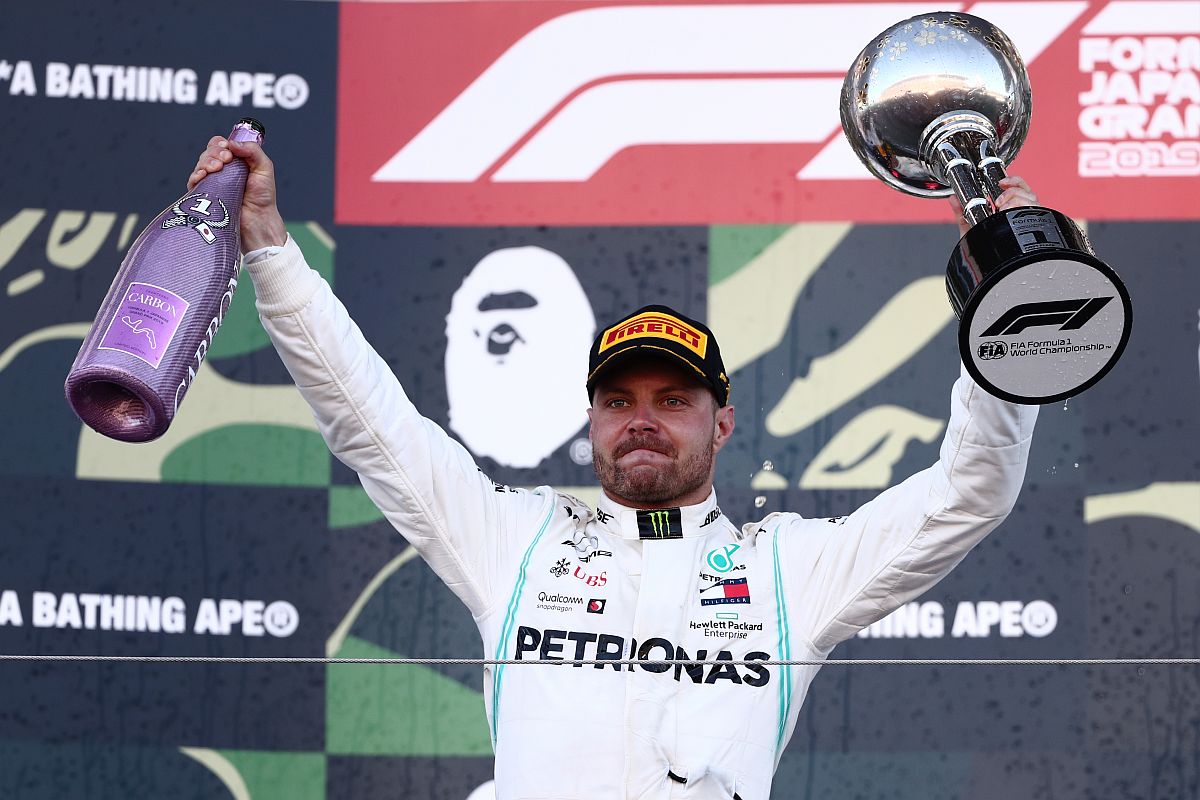 Bottas wins Japanese GP, Mercedes clinch record constructors’ title