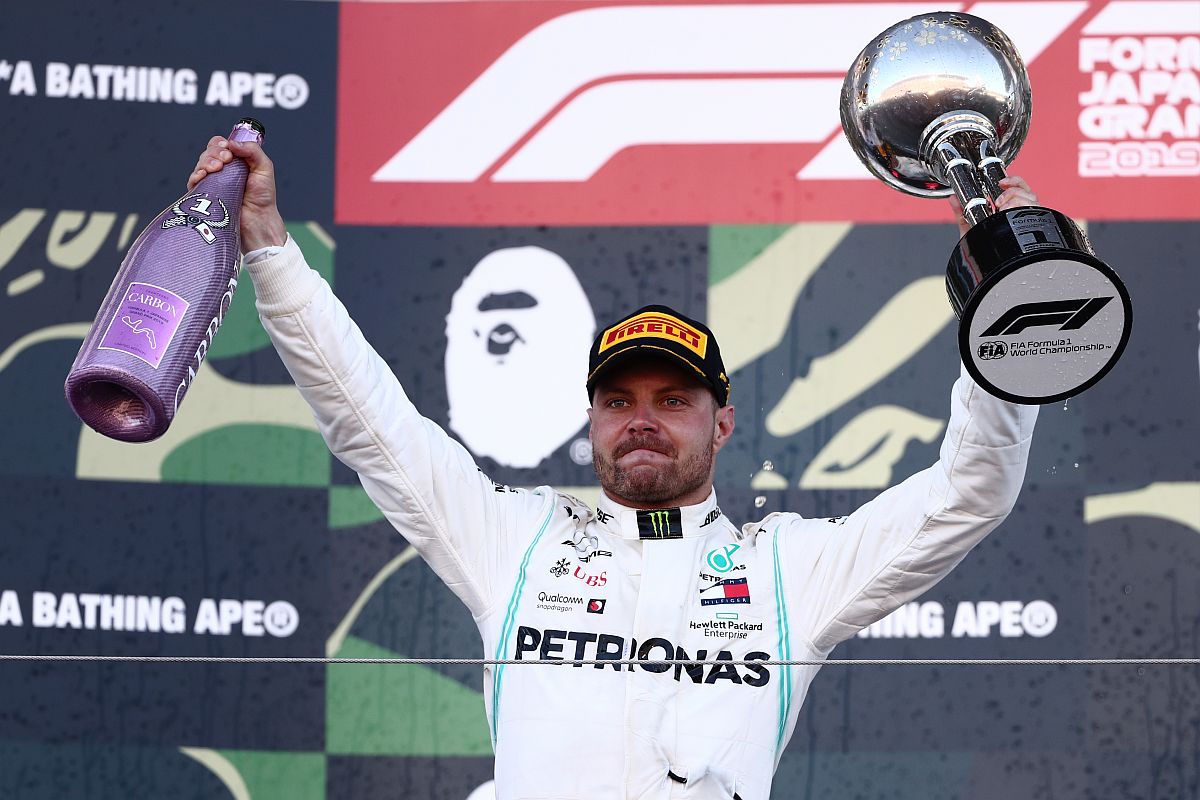 Bottas wins Japanese GP, Mercedes clinch record constructors