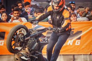 Rakshit Chaudhary has raised the bar with his stunt riding skills