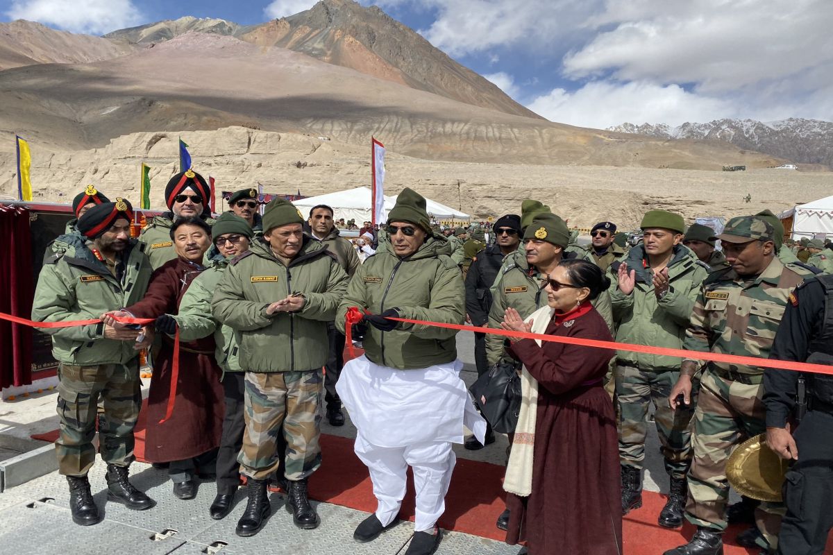 Rajnath Singh inaugurates bridge connecting China border, says Siachen open for tourism