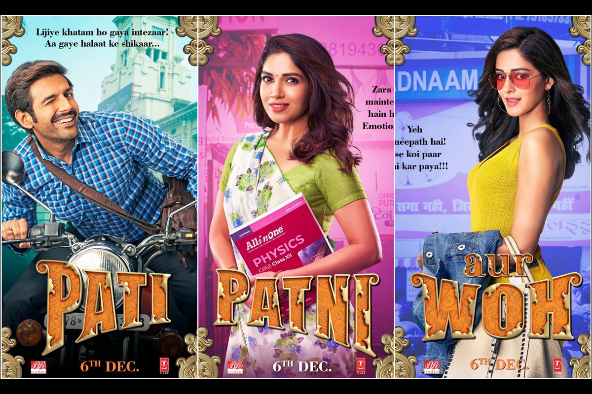 Kartik Aaryan starrer ‘Pati Patni Aur Woh’ character posters out