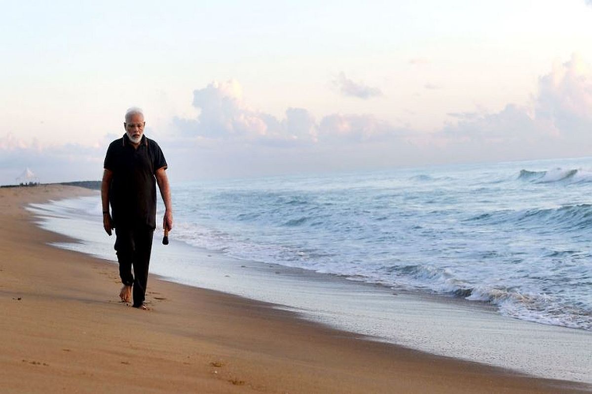 India-China summit: PM Modi starts off Day 2 with plogging on Mahabalipuram beach