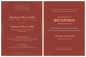 Planning a wedding card? This funny wedding invitation will leave you in splits