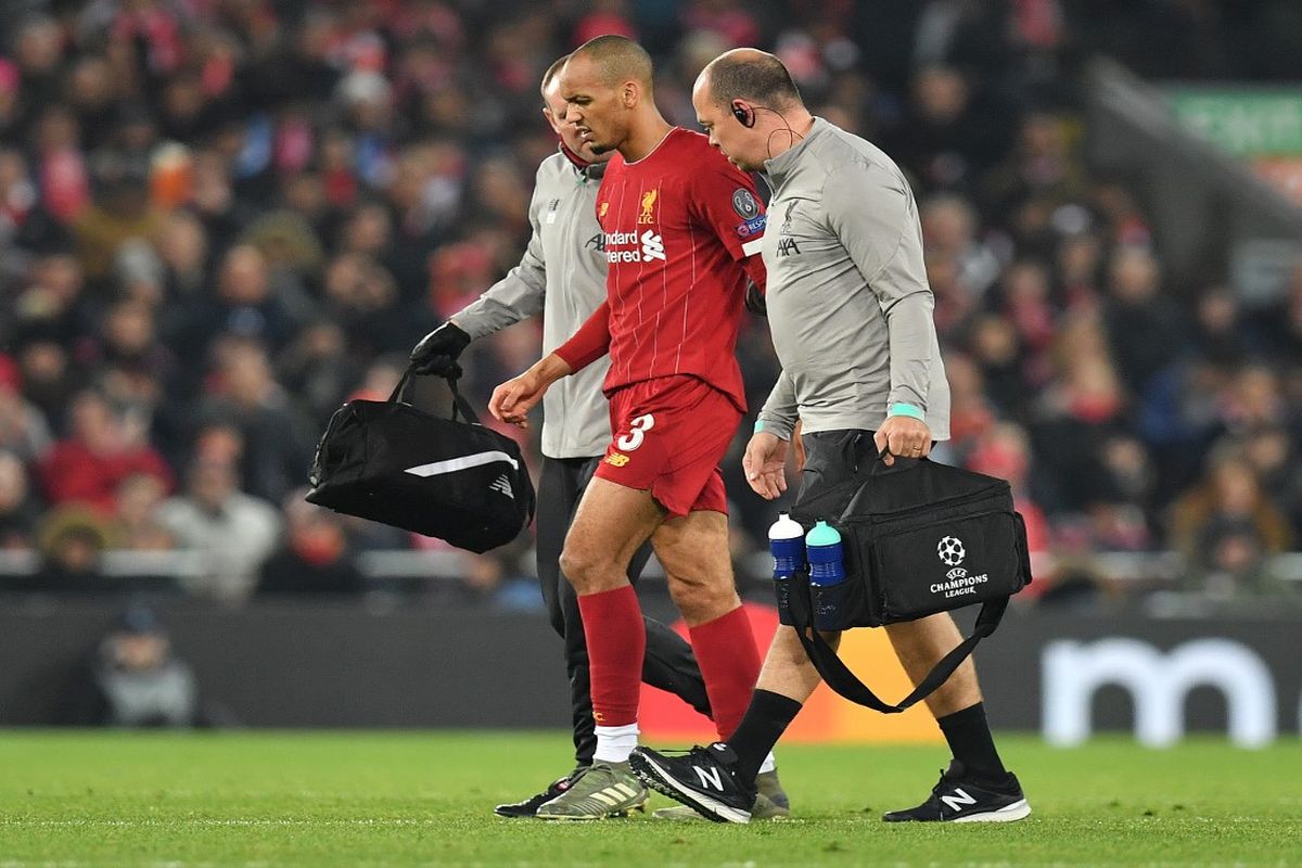 Liverpool’s Fabinho ruled out until New Year with ankle injury