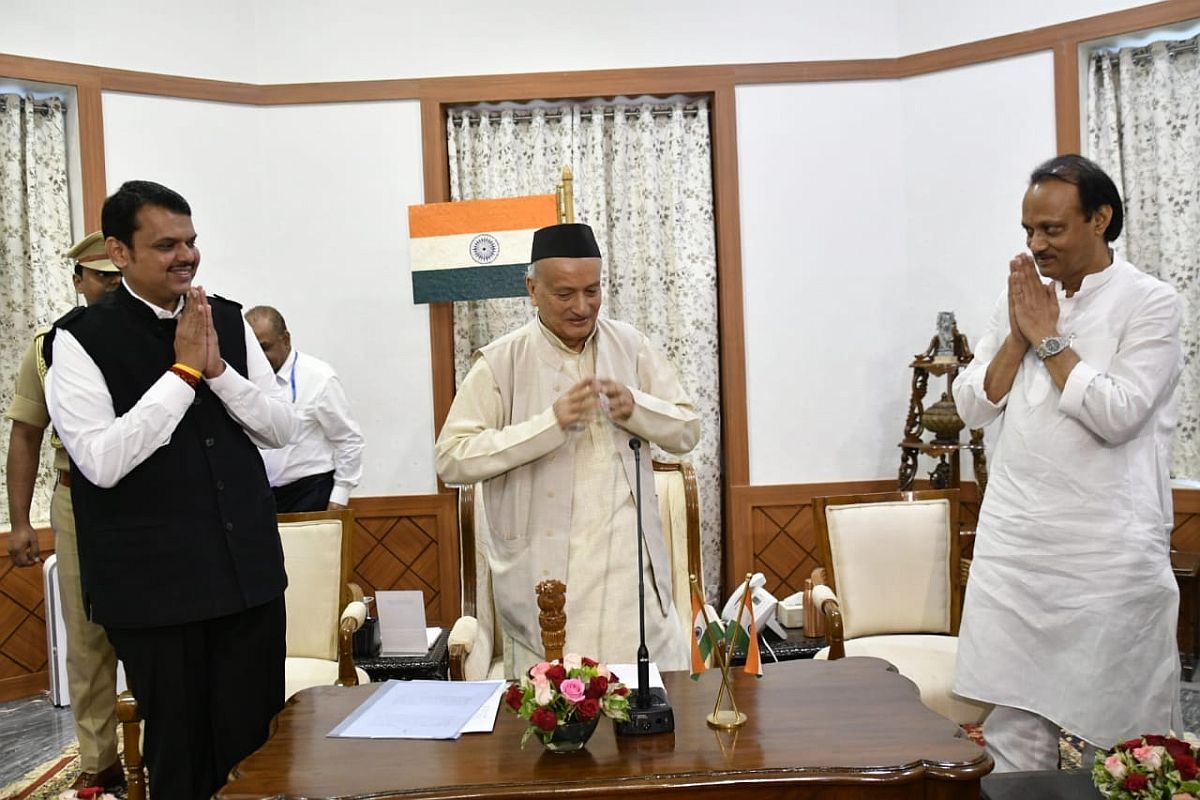 In surprise move, Devendra Fadnavis takes oath as Maharashtra CM; NCP’s Ajit Pawar his deputy