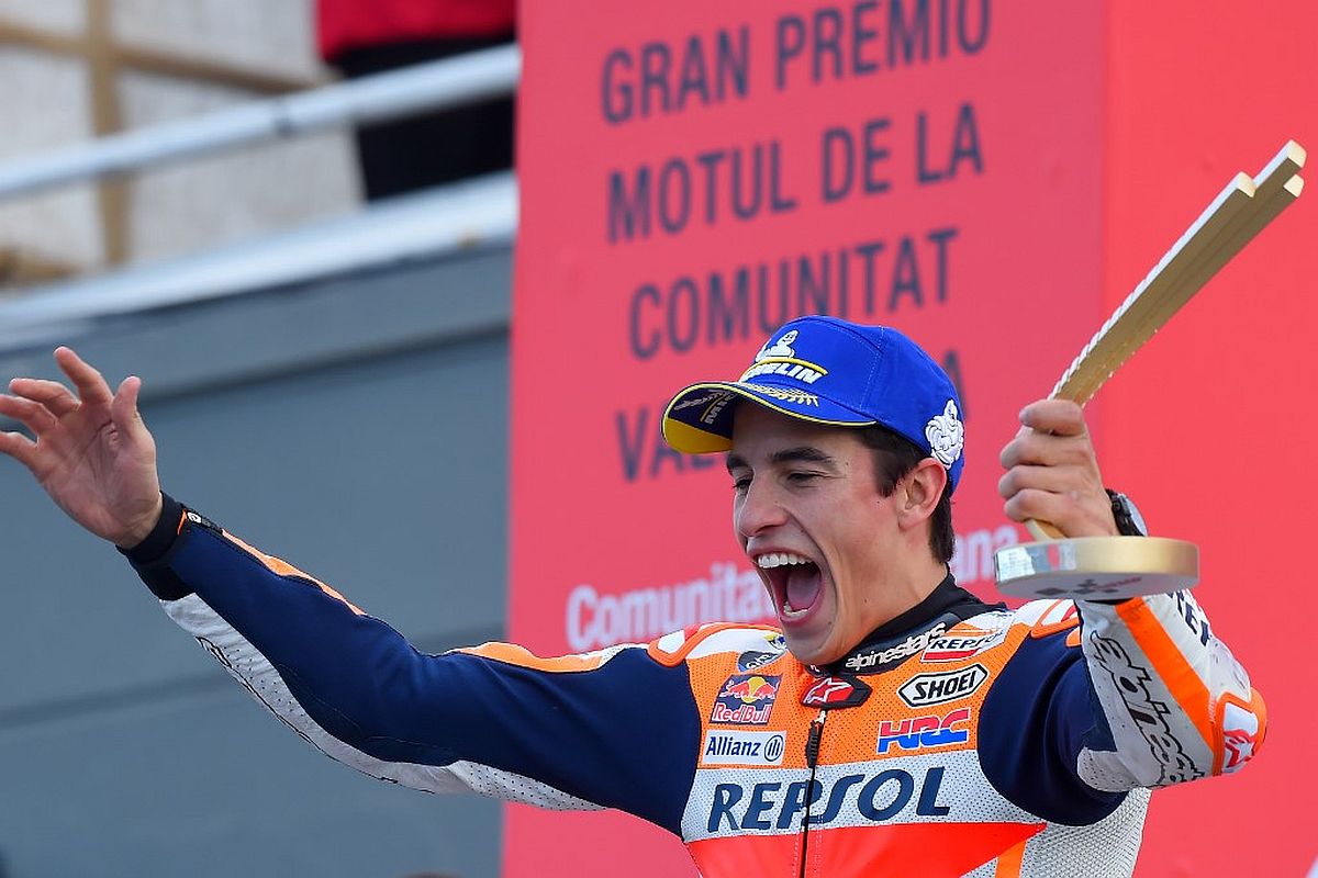 Marquez wins season-ending MotoGP at Valencia