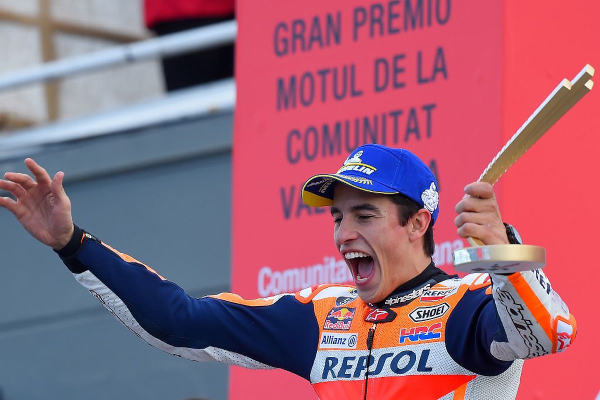 Marquez wins season-ending MotoGP at Valencia