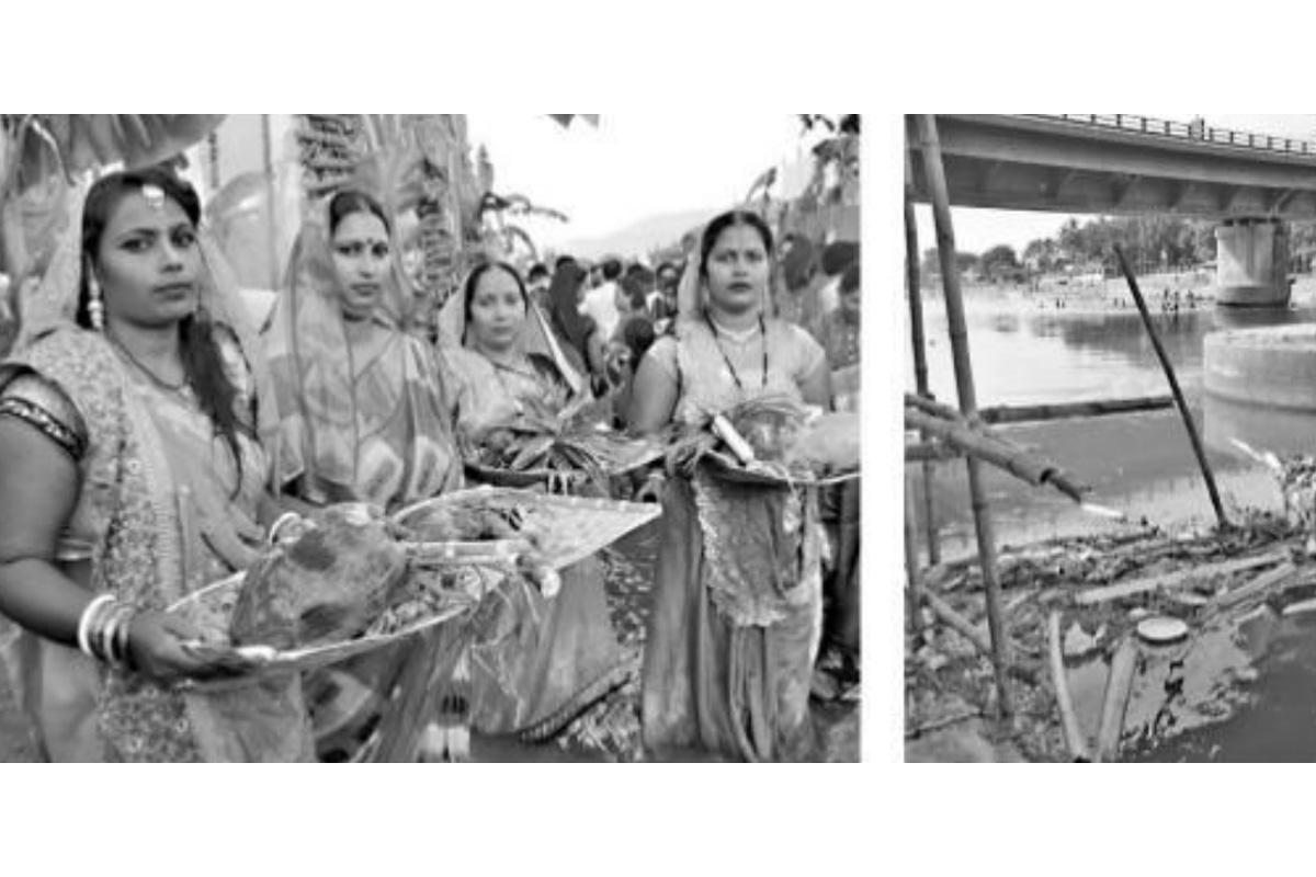 Number of Chhath devotees down, thanks to filthy rivers