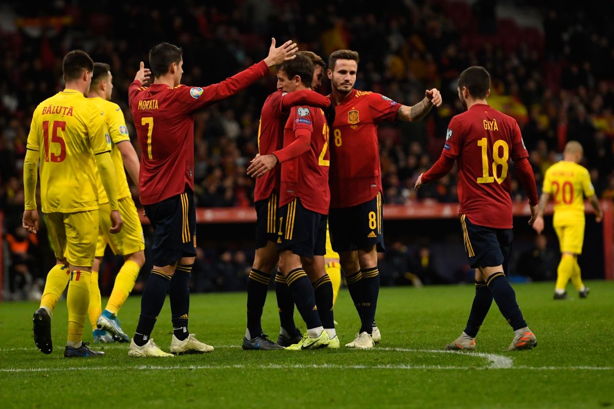 Spain thrash Romania 5-0 in final Euro 2020 qualifier