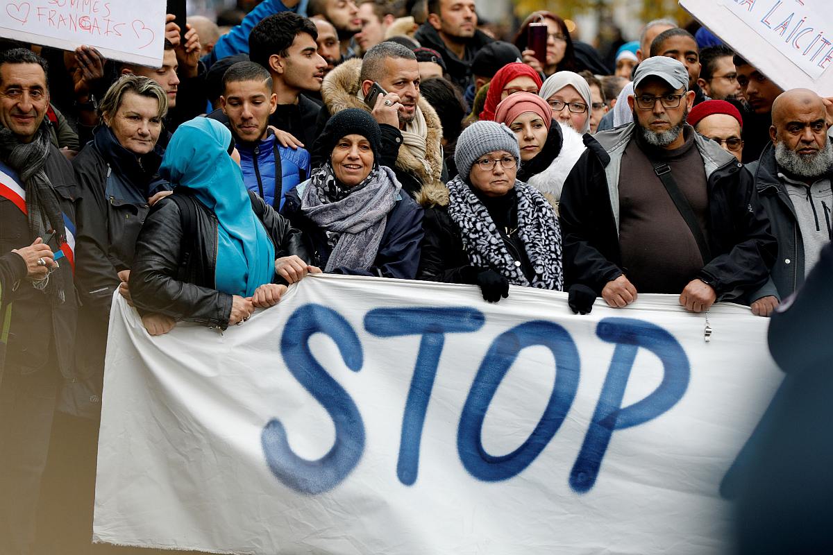 Stop Islamophobia: 10,000 people protest in France against rising anti-Muslim stance