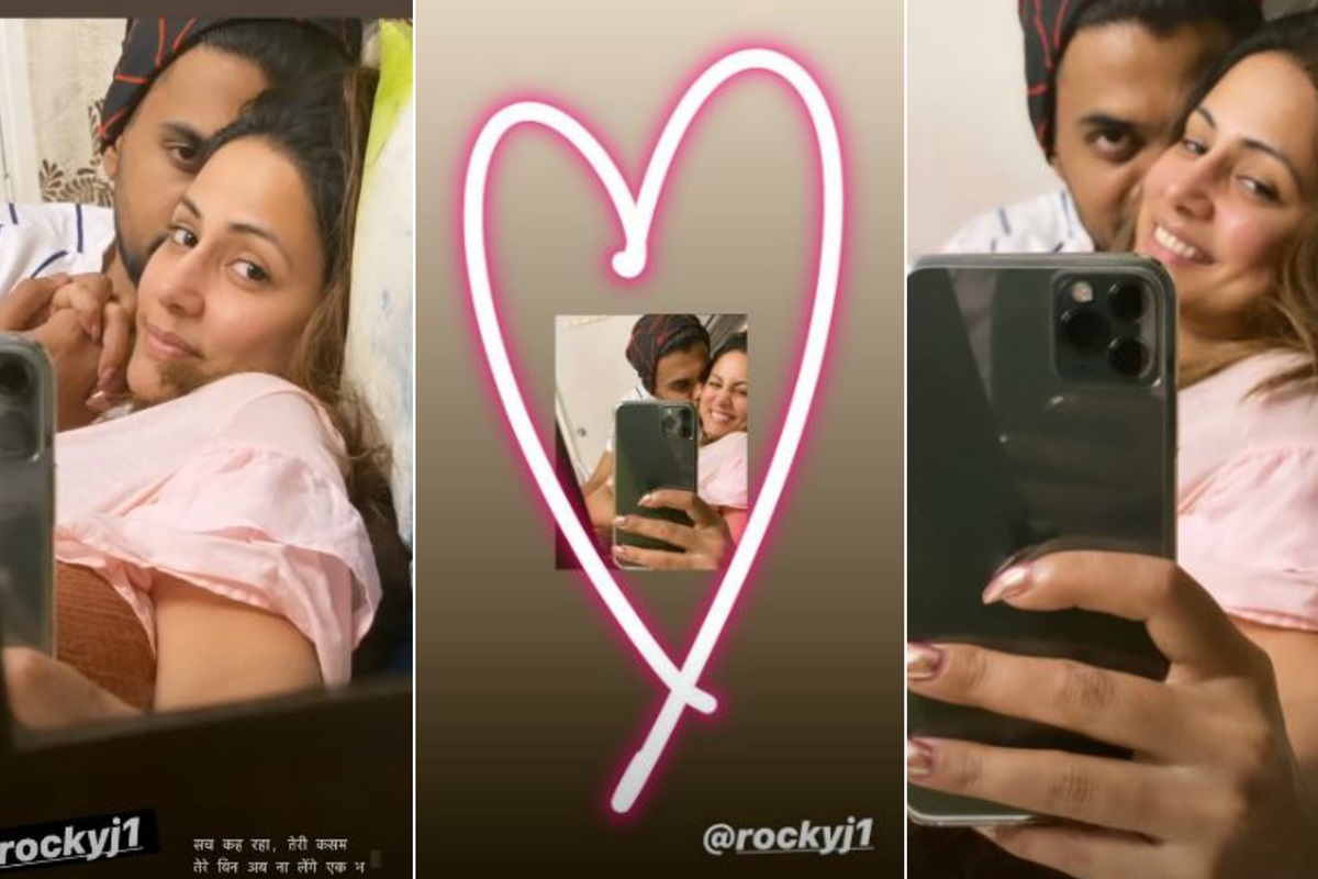 Hina Khan, beau Rocky Jaiswal’s adorable mirror selfies are just cute
