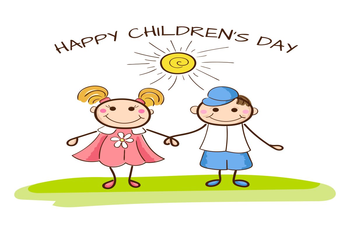 Children's Day Drawing Easy | Children's Day Poster Drawing | Happy  Children's Day Calligraphy | - YouTube