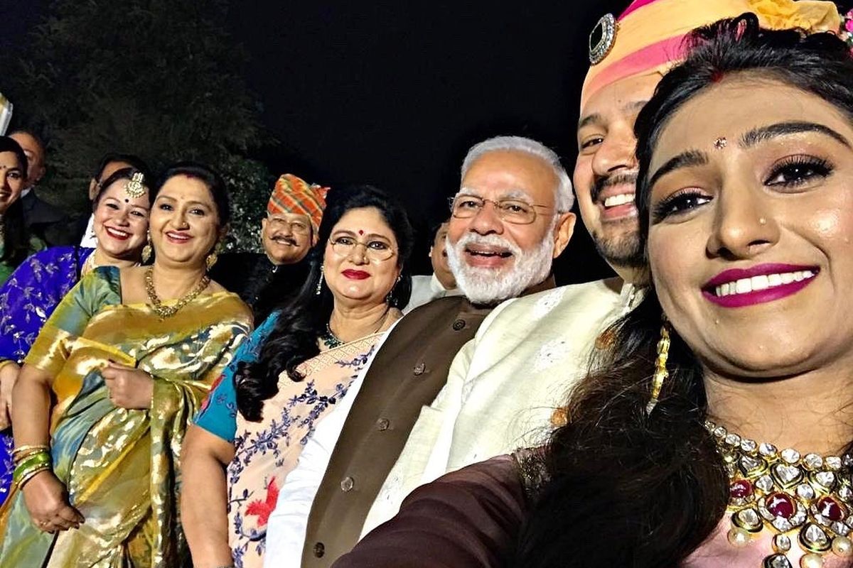 PM Modi attends Princess Mohena Kumari’s wedding reception in Delhi