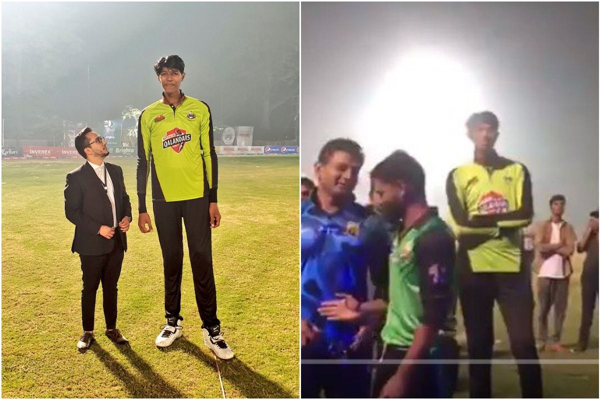 Meet Pakistan’s new tallest bowler who stands 7 feet 4 inch high