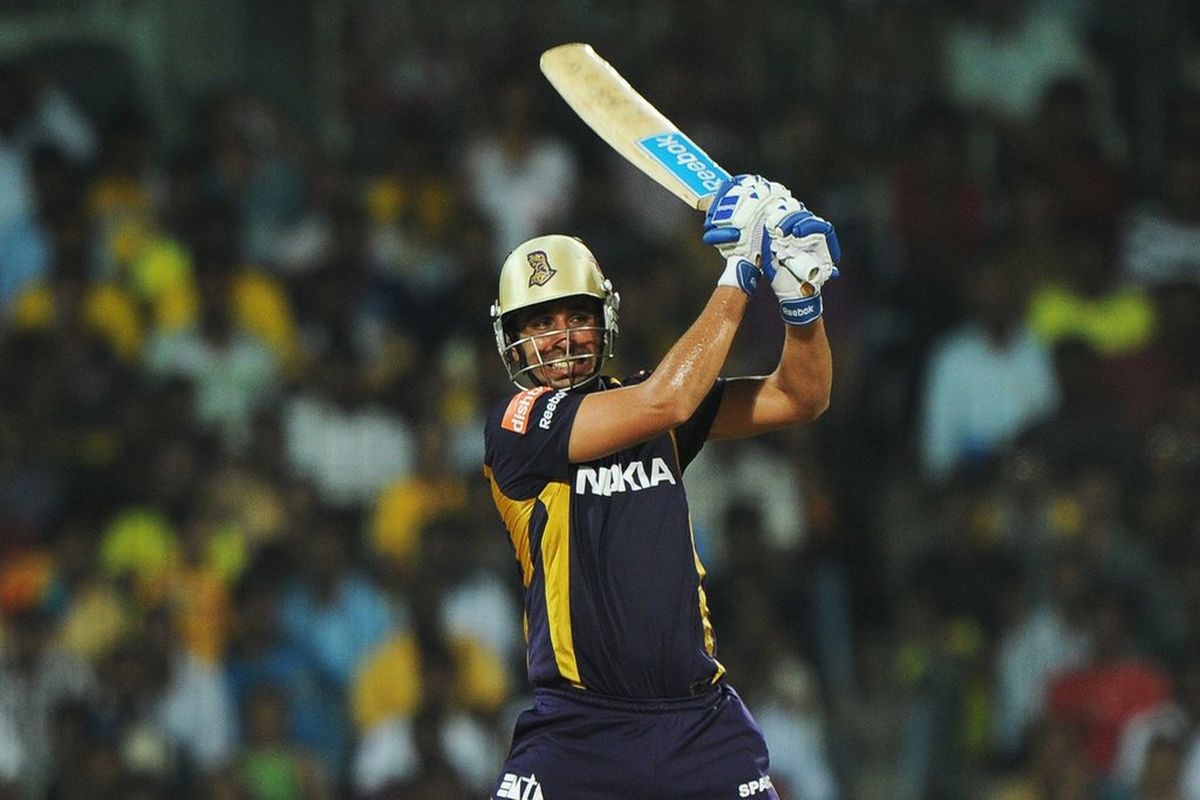 Manvinder Bisla during his match-winning knock of 89 runs in IPL 2012 final against CSK. 