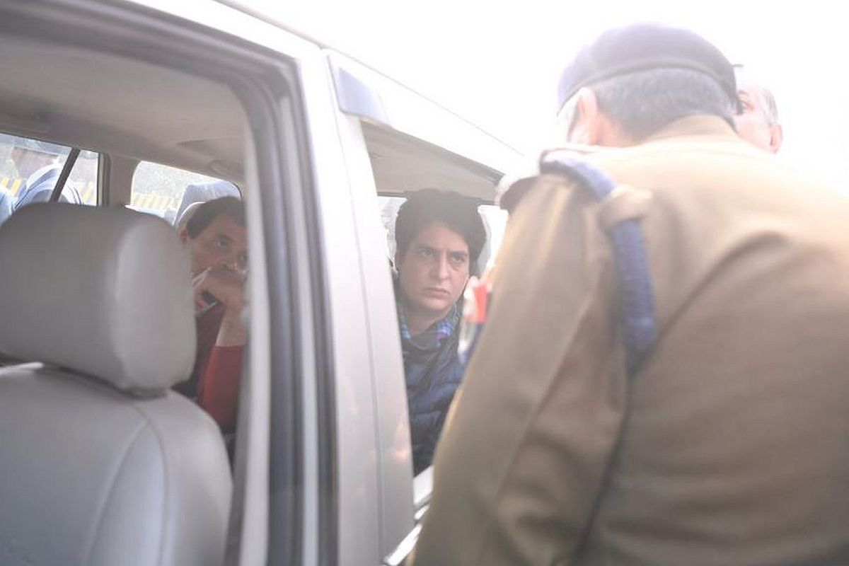 Rahul, Priyanka Gandhi stopped from entering Meerut by UP Police, return to Delhi