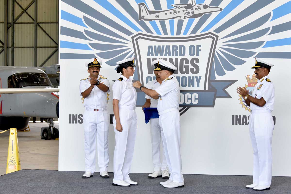 Wings Awarded: SLt Shivangi – Indian Navy’s first female aviator