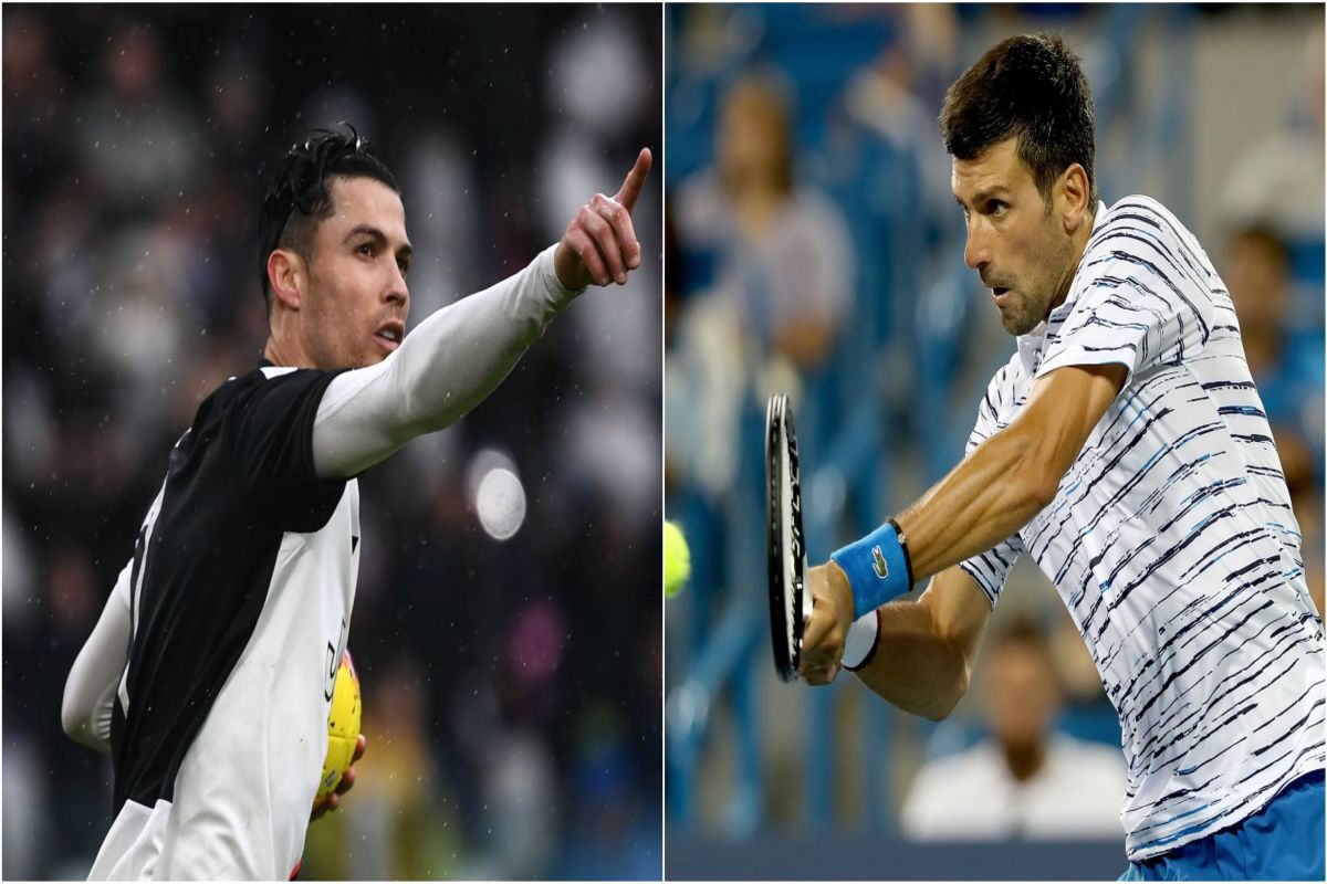 Watch | Cristiano Ronaldo gives jumping tutorial to Novak Djokovic