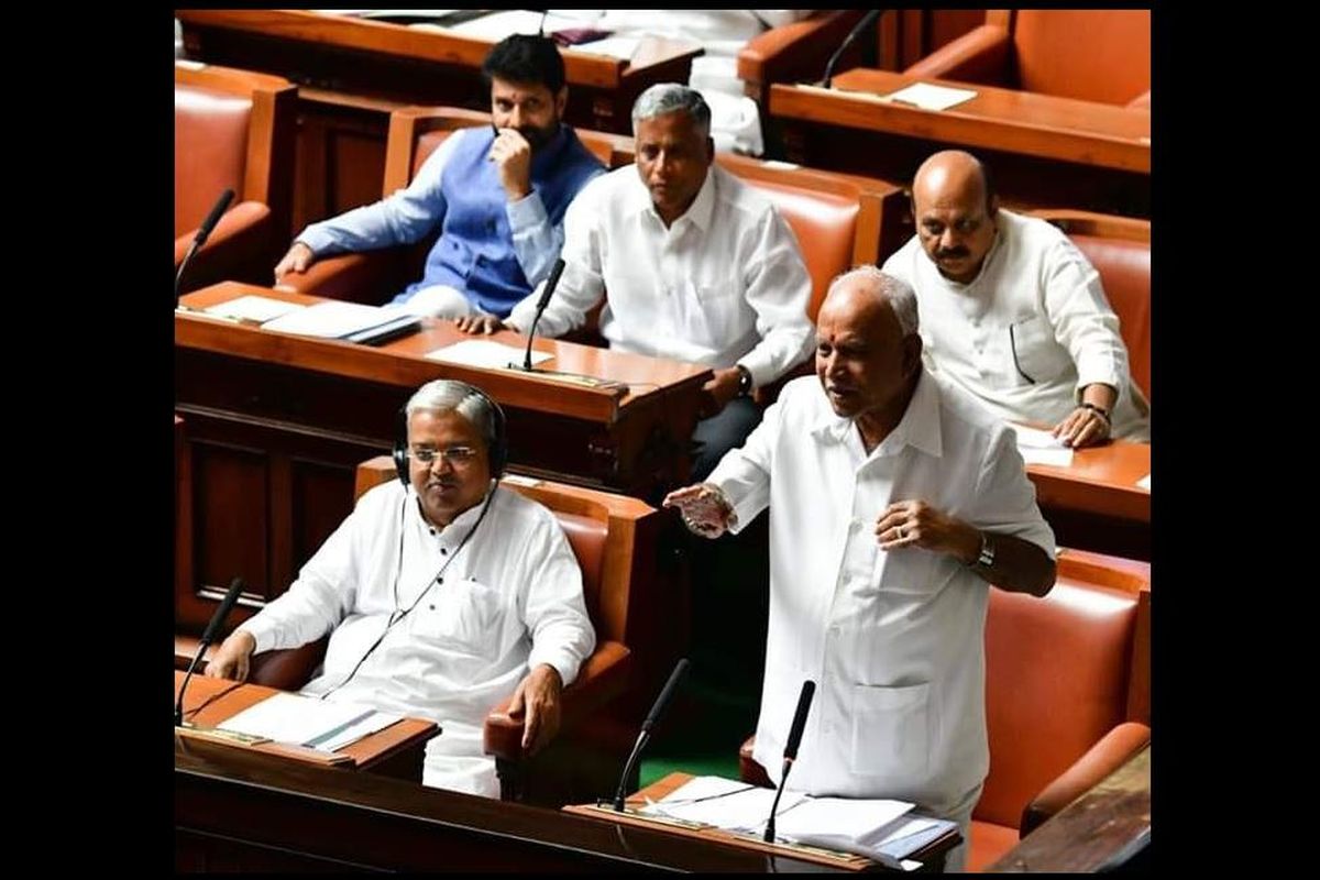 Fate of four-month old BJP government in Karnataka to be decided on Monday