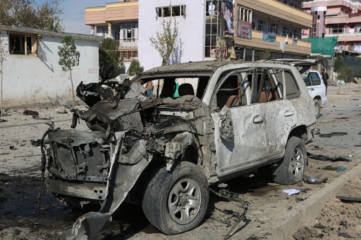 Car bomb blast, firing outside main US base in Afghanistan