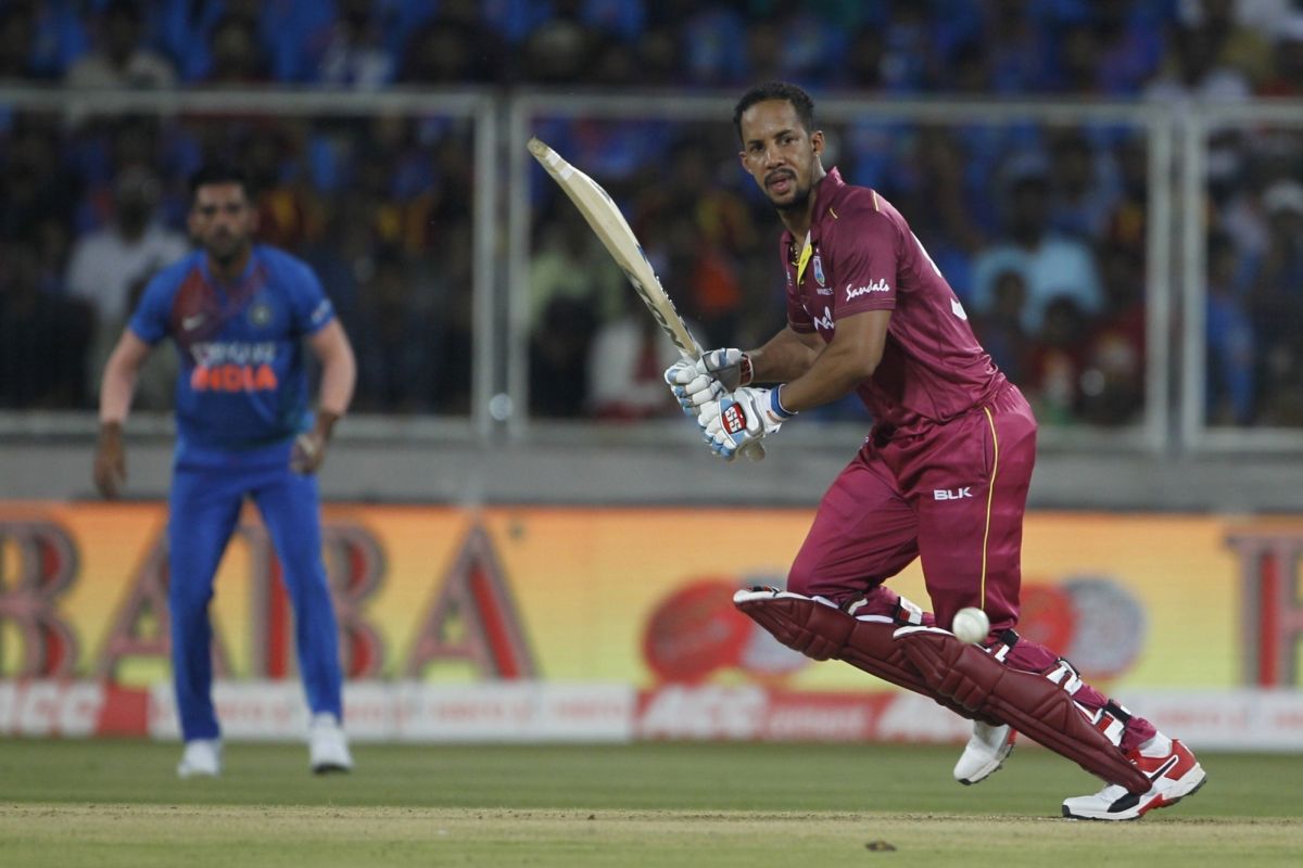 Lendl Simmons helps West Indies level T20I series against India