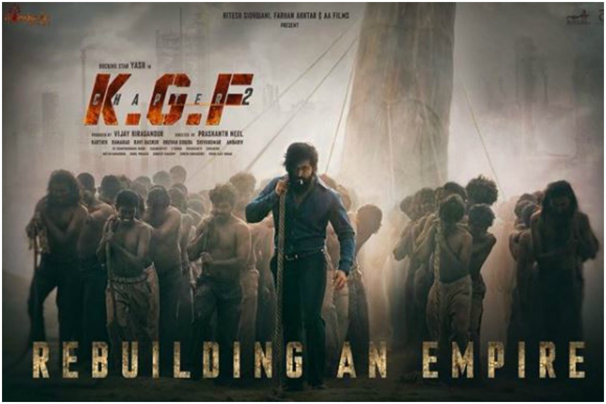 KGF: Chapter 2 first look poster featuring Yash out