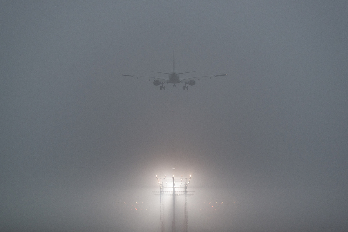 IGI Airport, Delhi Fog