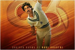 ’83: Dhairya Karwa’s character poster as cricketer Ravi Shastri out
