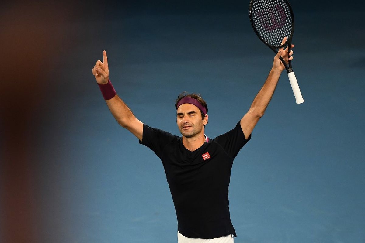 Roger Federer, John Millman, Novak Djokovic, Australian Open