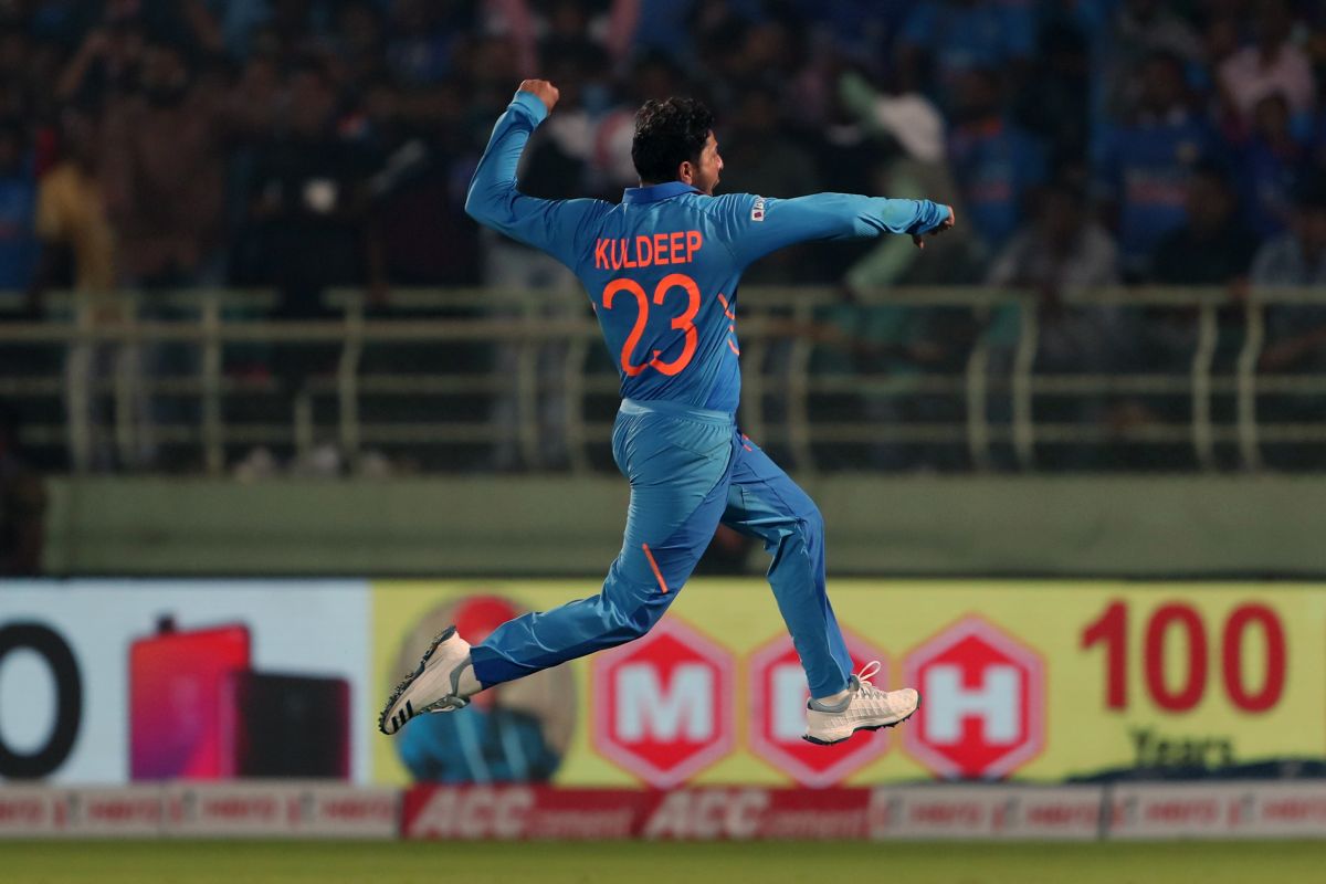 Kuldeep Yadav becomes fastest Indian spinner to take 100 ODI wickets