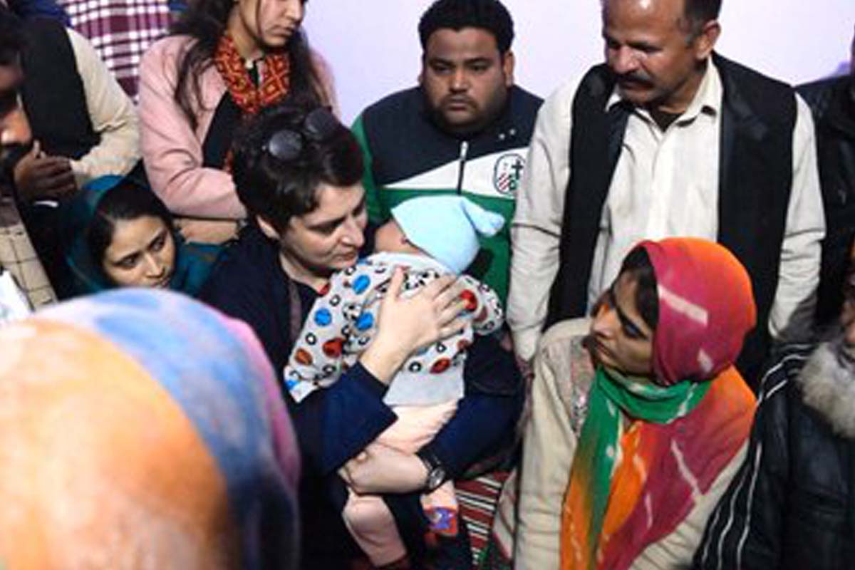 Priyanka Gandhi visits families of deceased, victims of anti-CAA violence