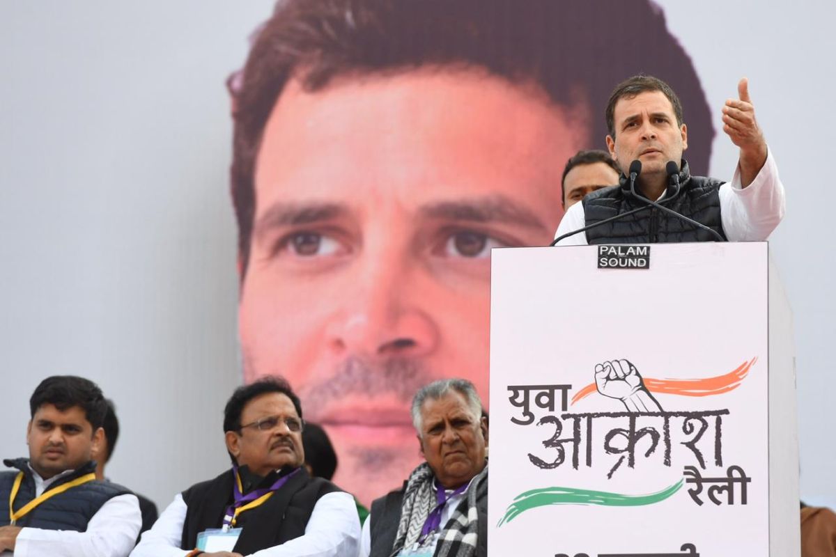 Rahul Gandhi at ‘Yuva Aakrosh Rally’ challenges PM Modi to visit any University, address students’ query
