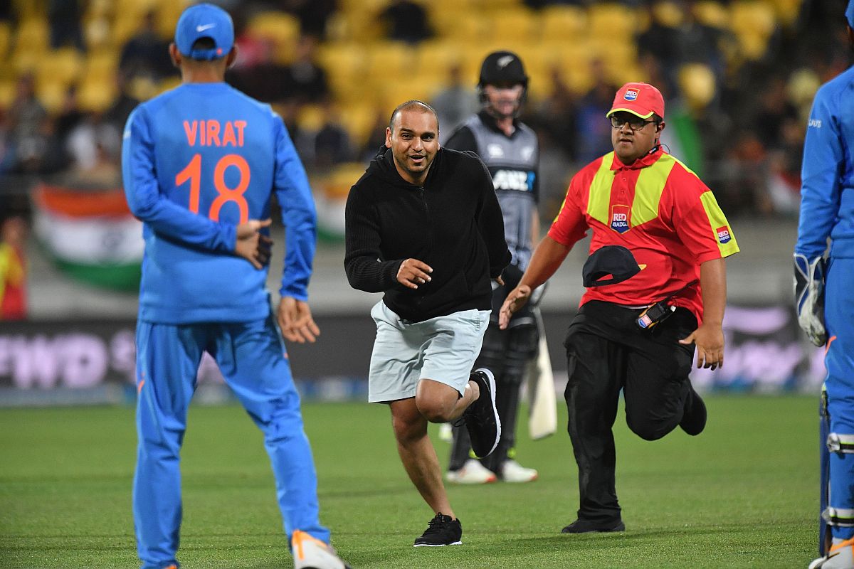 NZ vs IND, 4th T20I: Pitch invaders disrupt play during New Zealand’s innings