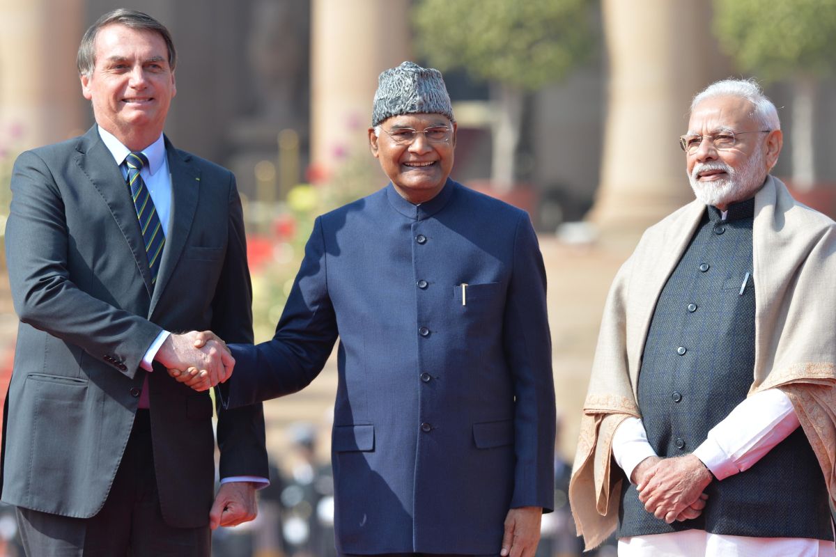 Brazilian President Jair Bolsonaro given ceremonial welcome at Rashtrapati Bhavan
