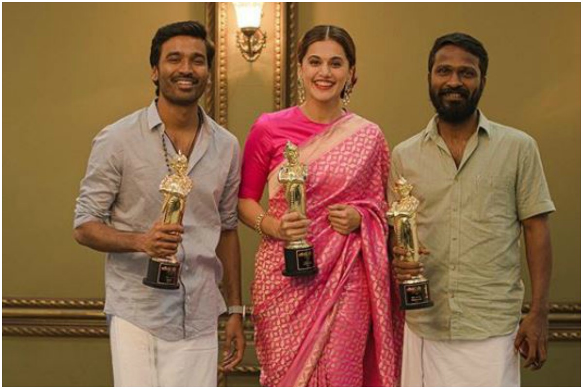 Vikatan Awards 2019: Taapsee Pannu wins ‘Best Actor’ for Game Over, shares surreal moment with Dhanush and Vetrimaaran