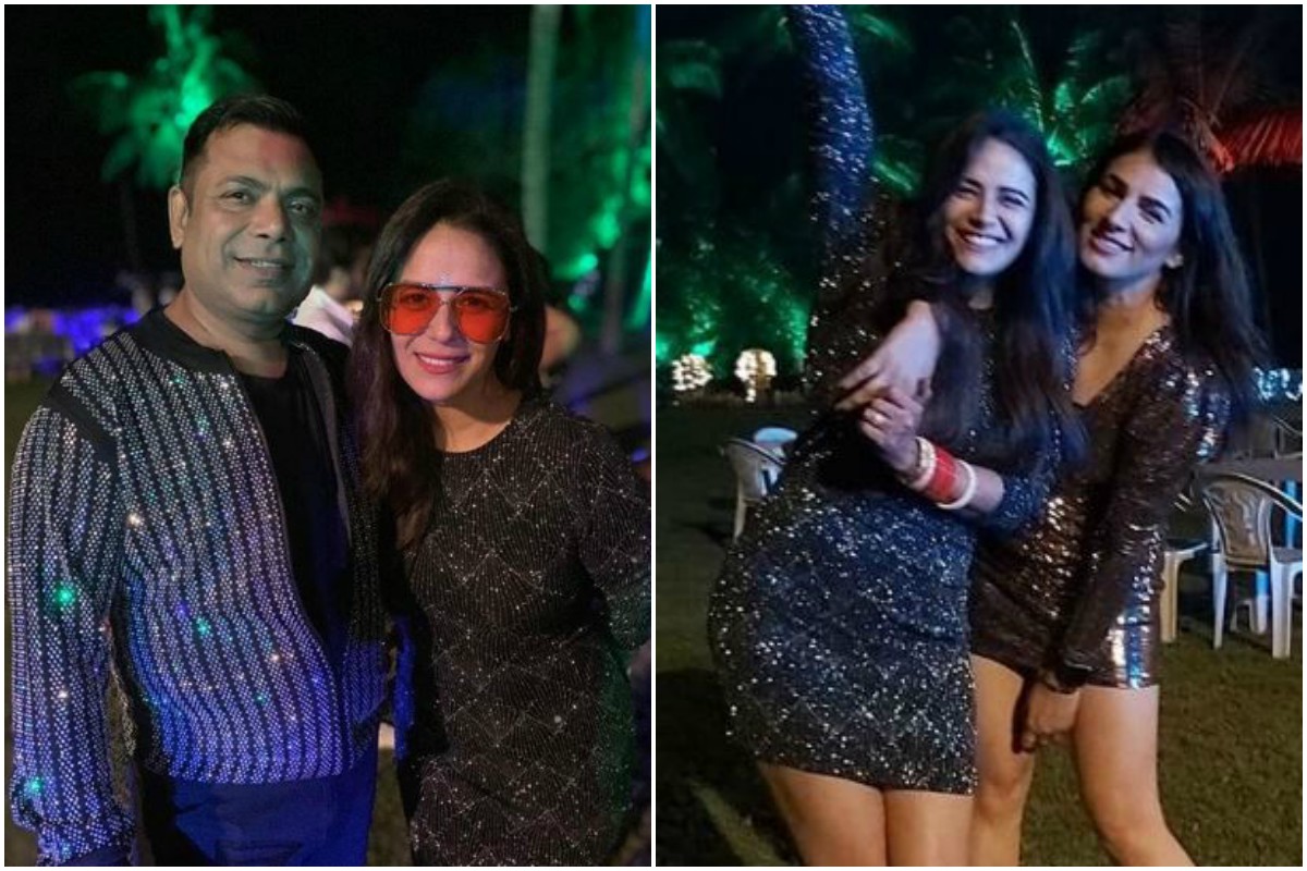 New bride Mona Singh aces red chooda with her black outfit; See pics