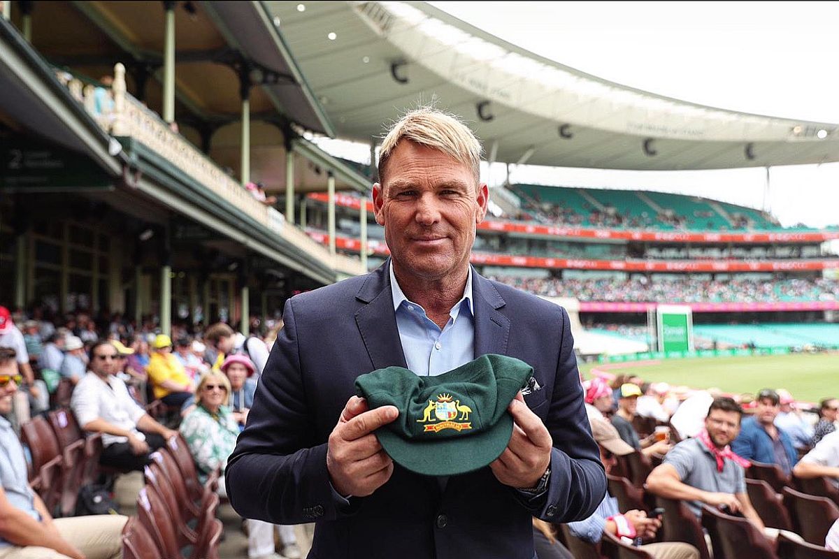 Shane Warne’s Baggy Green fetches over A$1m for Australian bushfires relief