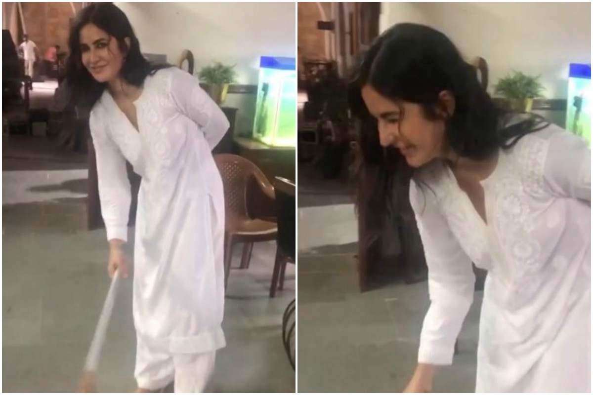 Akshay Kumar shares BTS from Sooryavanshi sets, shares Katrina Kaif’s video as she sweeps floor