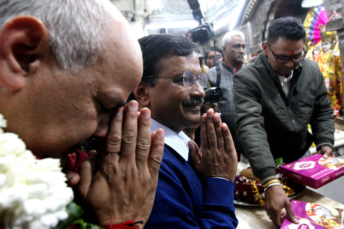 ‘Kejriwal visiting Hanuman temple since his first election, nothing new,’ says priest