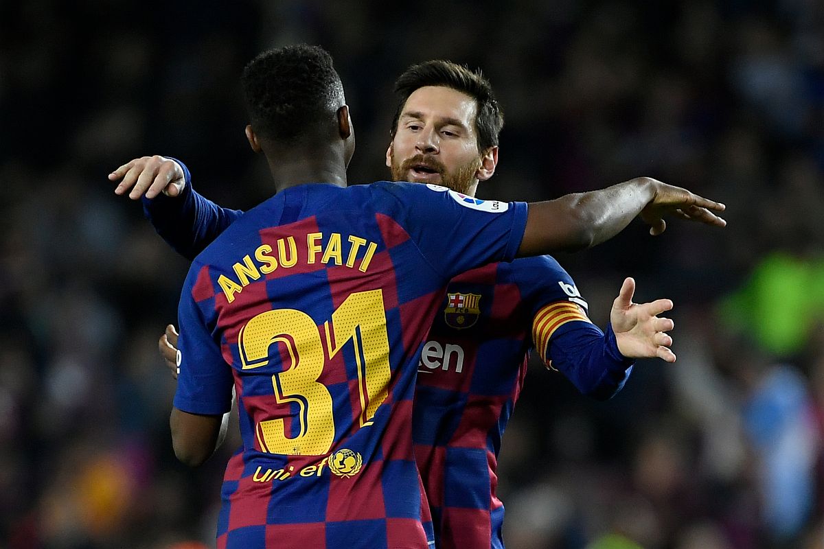 Barcelona prodigy Ansu Fati becomes youngest La Liga player to score brace