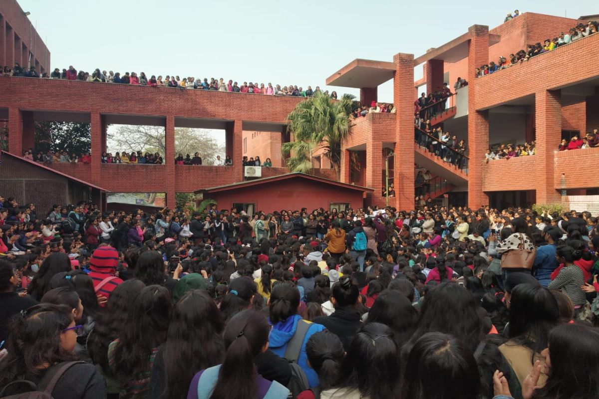 Students ‘molested’ at Gargi College; DCW chief joins protest, Kejriwal demands action against culprits