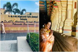 Kangana Ranaut visits Rameshwaram, pays tribute to Late Dr APJ Abdul Kalam, See pics