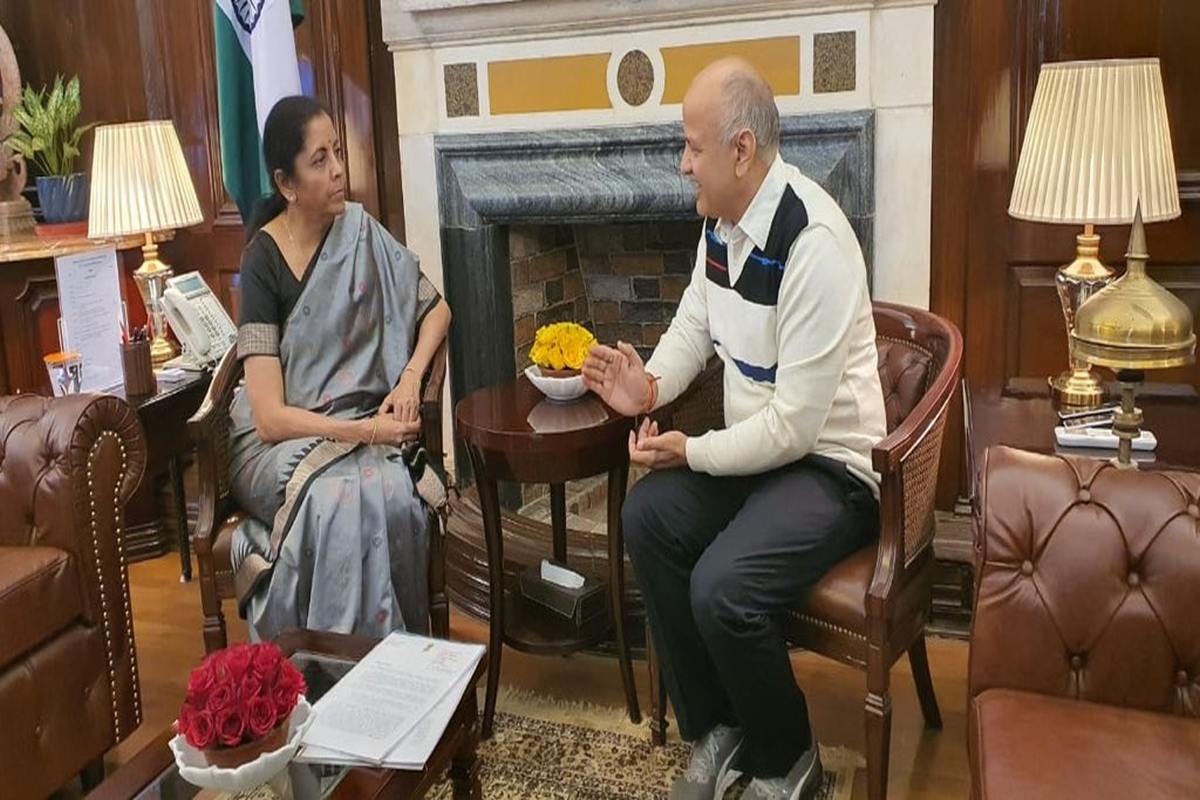 Manish Sisodia meets Union Finance Minister to discuss share in Central taxes