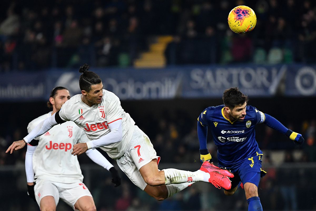 Juventus lose despite Cristiano Ronaldo scoring in record 10th consecutive Serie A game