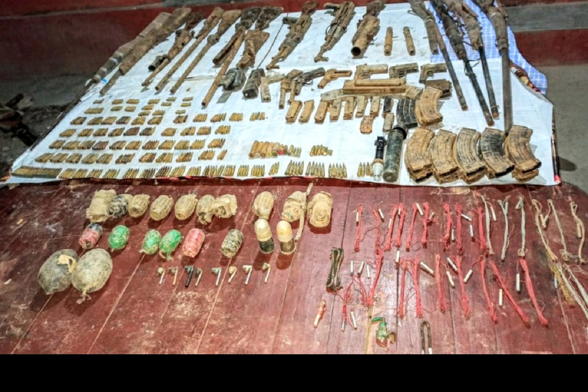Indian Army and Assam Police jointly bust huge cache of illegal arms