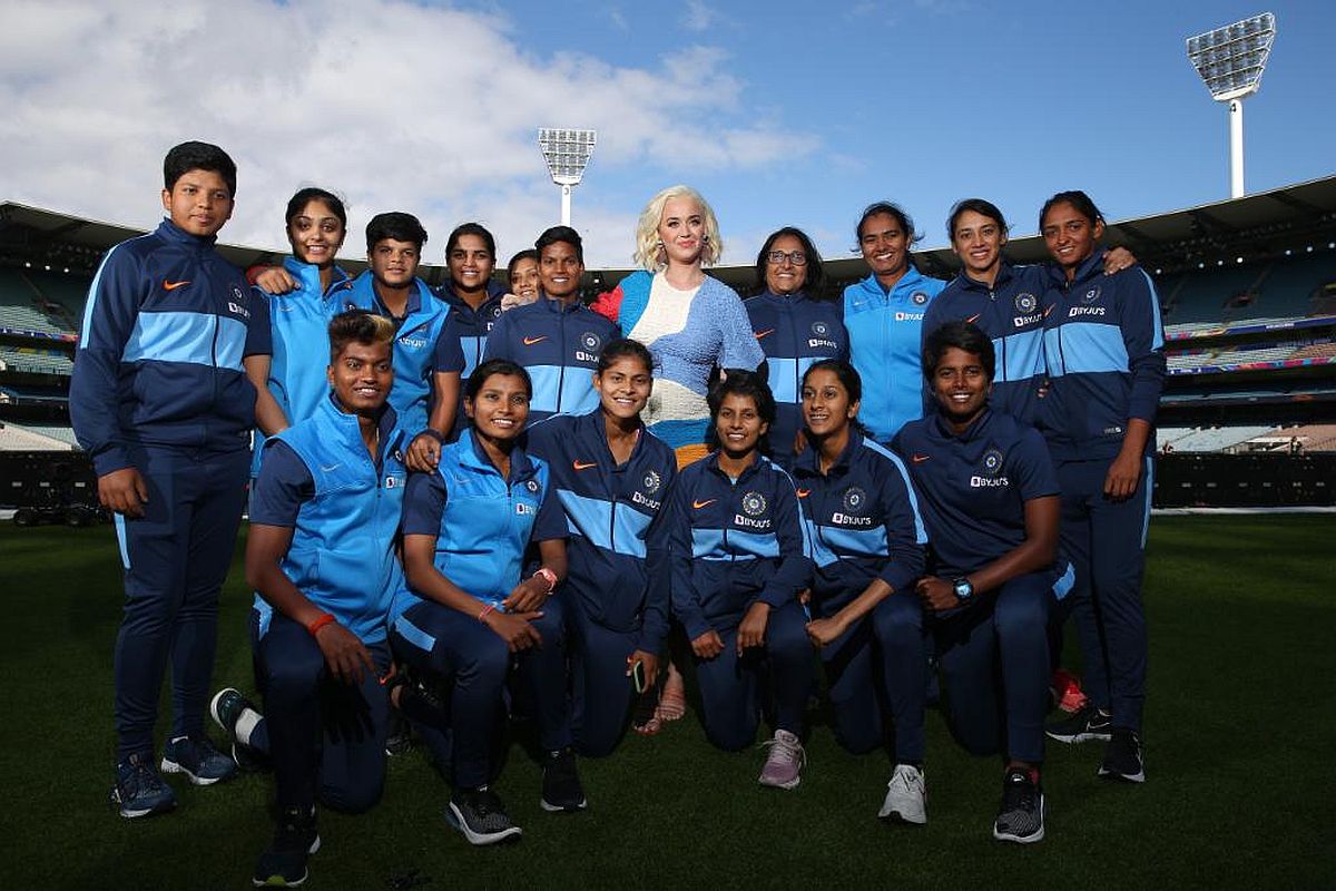 Katy Perry, Harmanpreet Kaur, ICC Women's T20 World Cup
