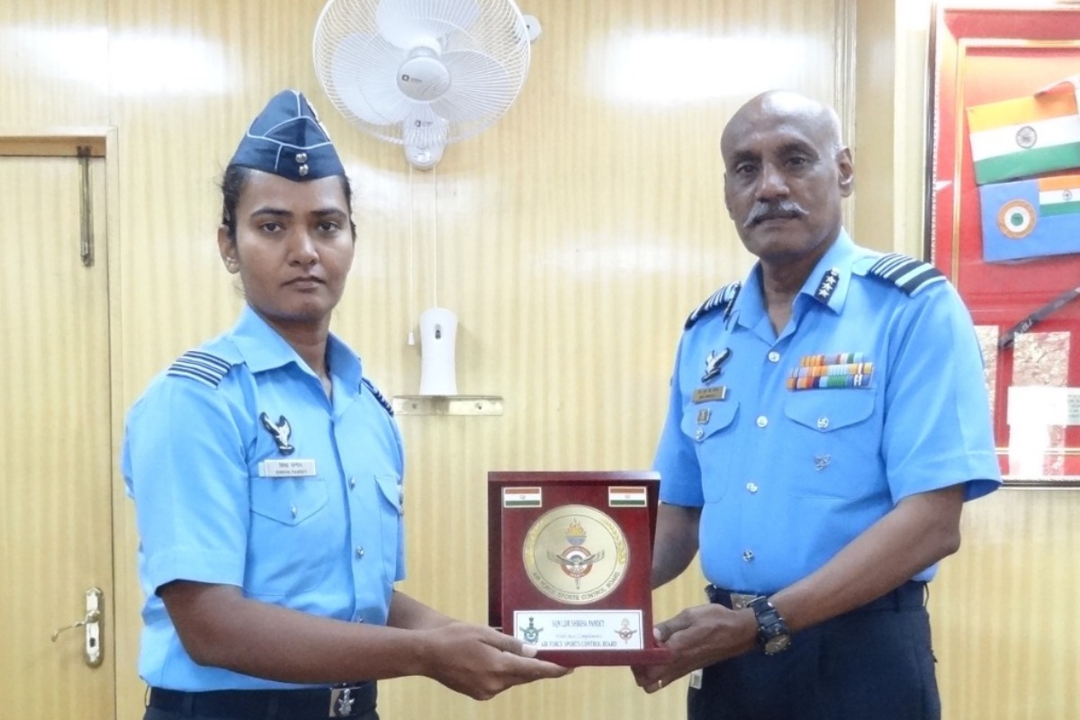 Indian Air Force felicitates Shikha Pandey for her performance in Women’s T20 World Cup