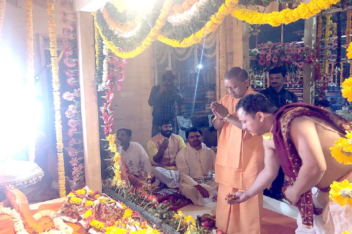 Yogi Adityanath participates in shifting of Ram Lalla idol in Ayodhya amid countrywide lockdown
